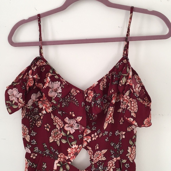 Xhileration Long Floral Romper - Picture 3 of 7